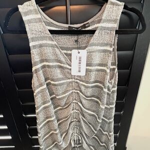 Women’s cinched front knit tank top